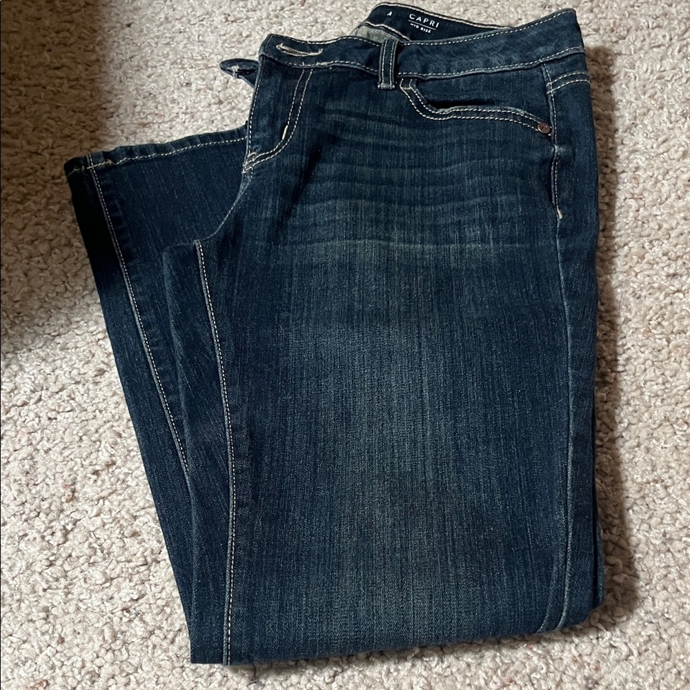 Simply Vera Vera Wang Women's Straight Leg Jeans - Dark Indigo Blue - Picture 4 of 6